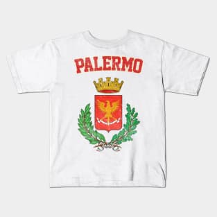 Palermo, Sicily / Retro Italian Region Design Kids T-Shirt